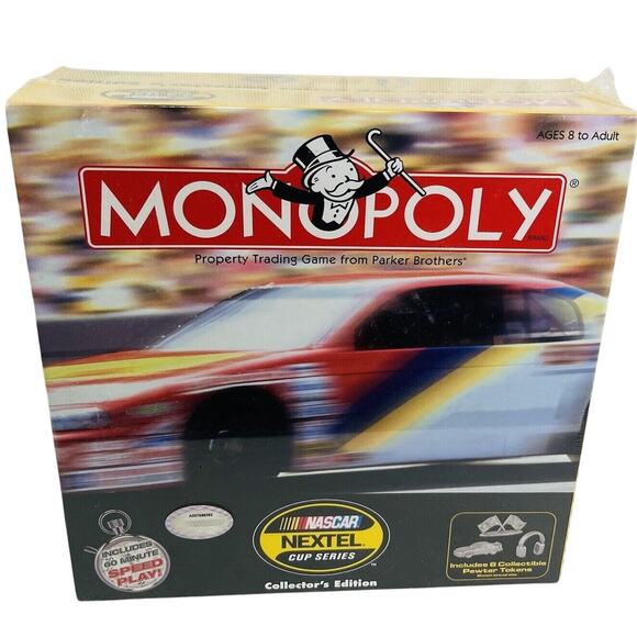 2005 Monopoly NASCAR Nextel Cup Series Collectors Edition Sealed - Picture 1 of 5